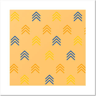 Abstract arrow pastel pattern Posters and Art